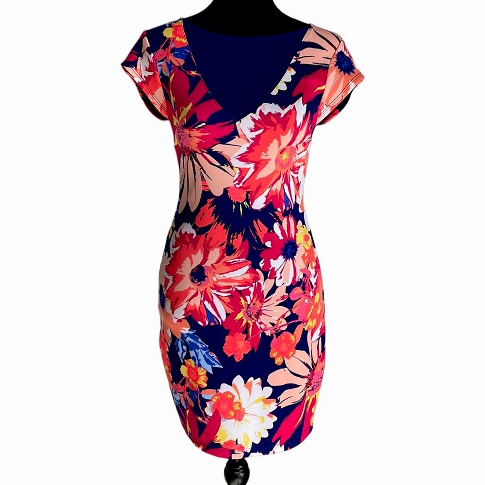 BeBe Floral Fitted Dress